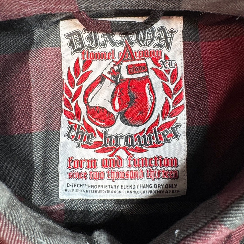 Dixxon Flannel Co The Brawler Womens XL Red Black Grey Plaid Button Up Shirt L/S - Picture 4 of 10